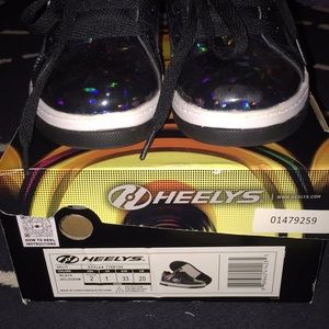 Black Hologram Heelys